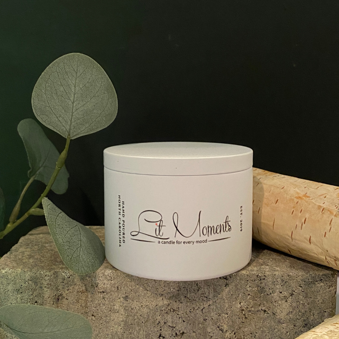 Lit Moments Candle Company's fall candle collection, showcasing warm, earthy tones and inviting fragrances, ideal for seasonal ambiance."